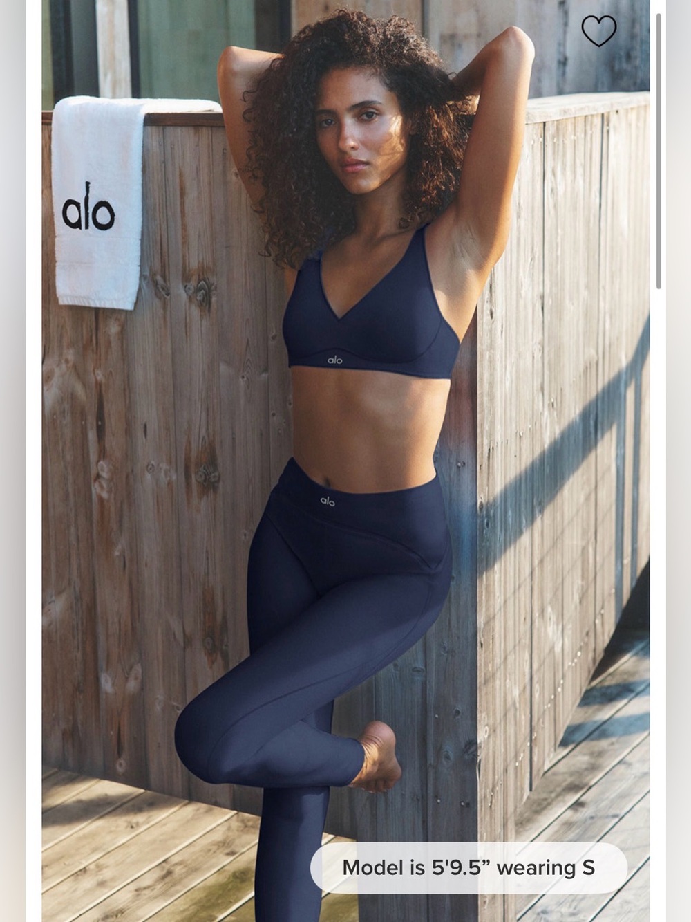 Alo SET Airlift High-Waist Top-Notch Legging & Bra - Navy
